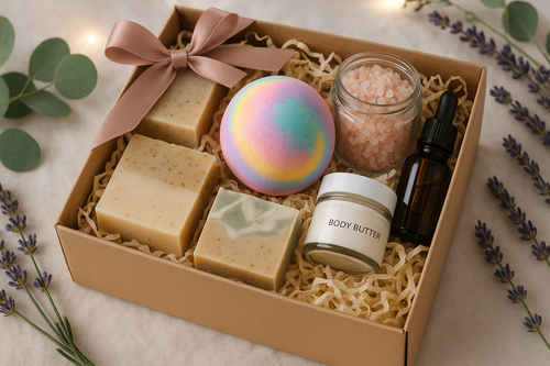 Mystery Bath and Body Box with Bath Bomb
