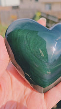 Load and play video in Gallery viewer, Rainbow Obsidian Heart
