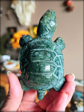 Load image into Gallery viewer, Moss Agate Turtle
