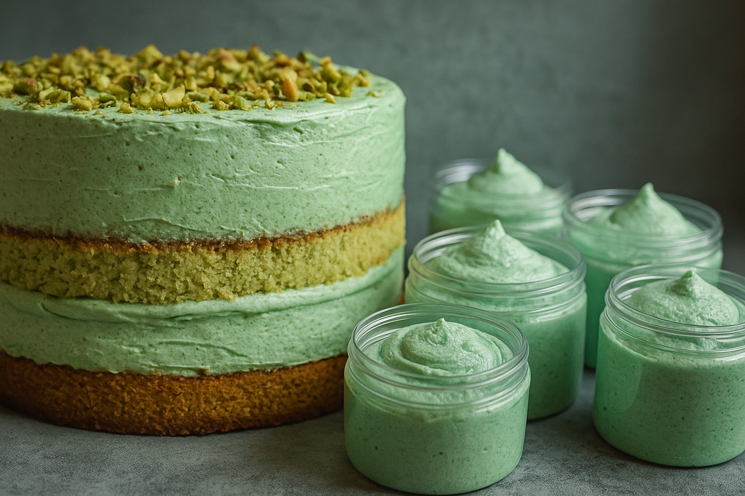 Pistachio Cream Shower Frosting